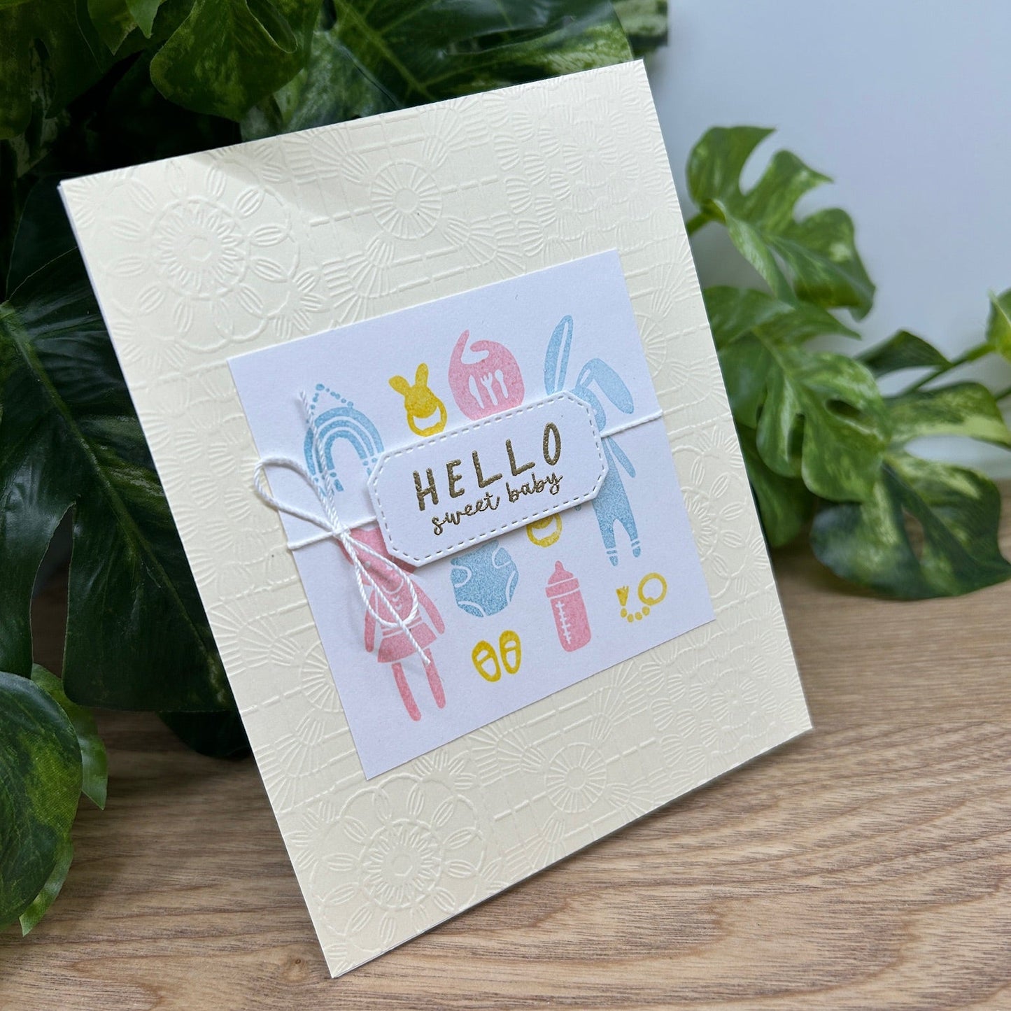 Hello Sweet Baby Handmade Card