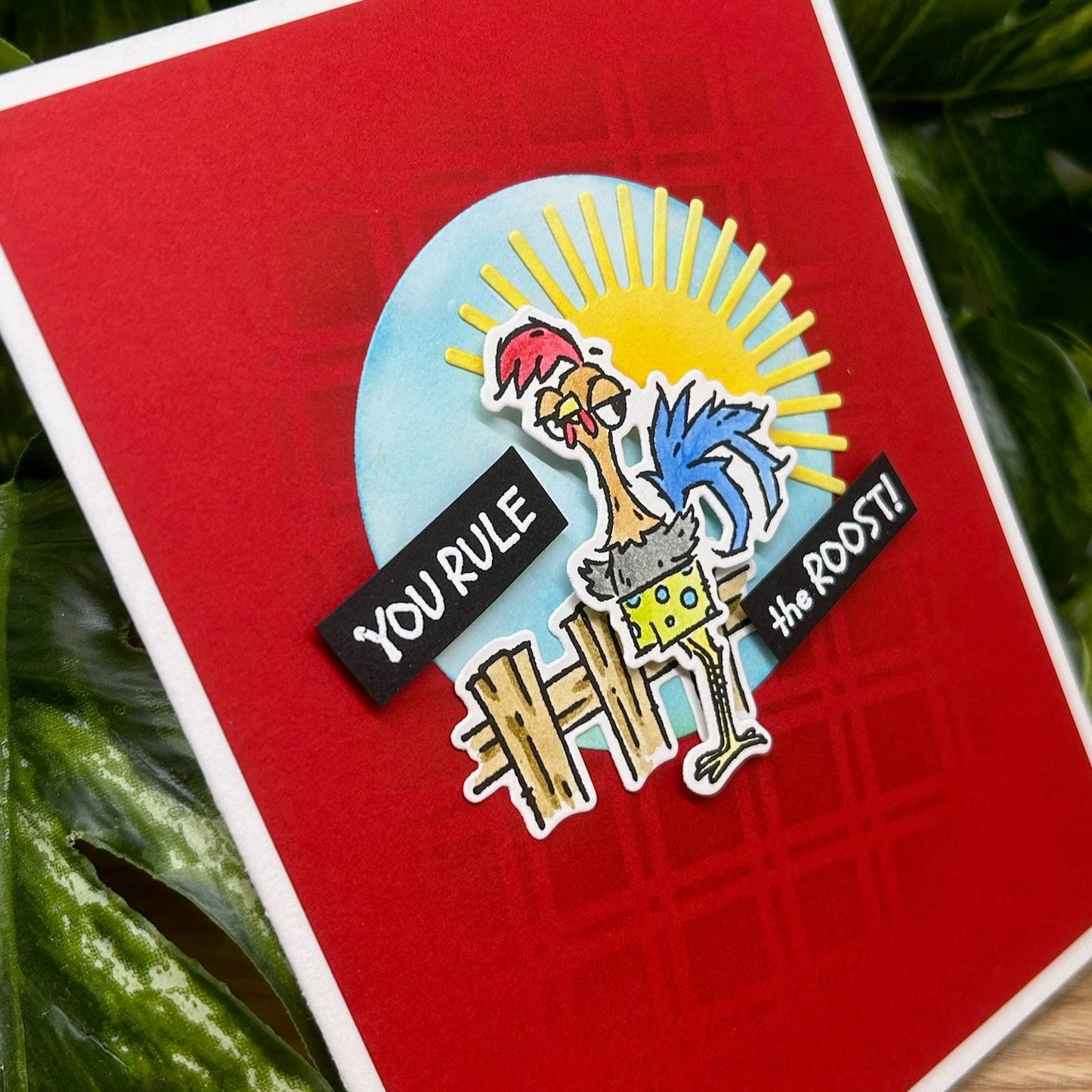 Rule the Roost Handmade Card