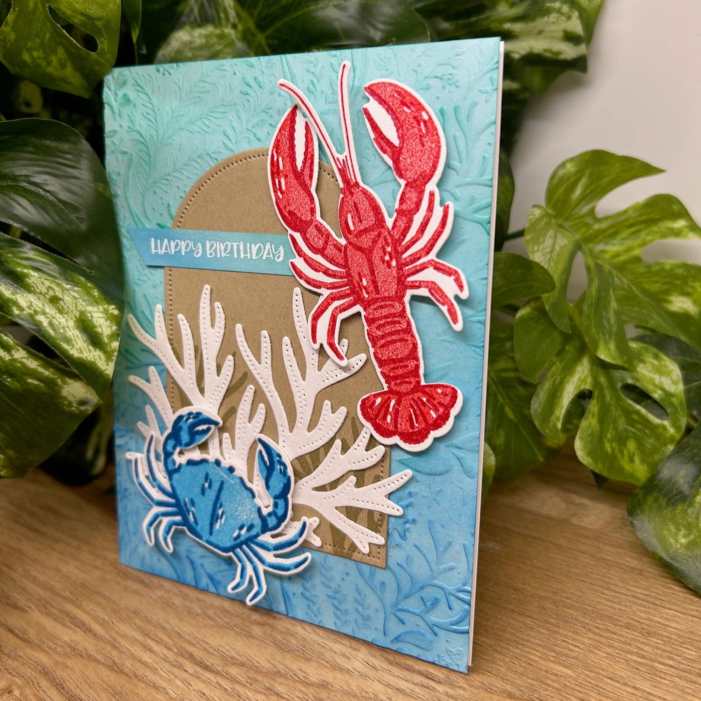 Lobster Crab Birthday Card