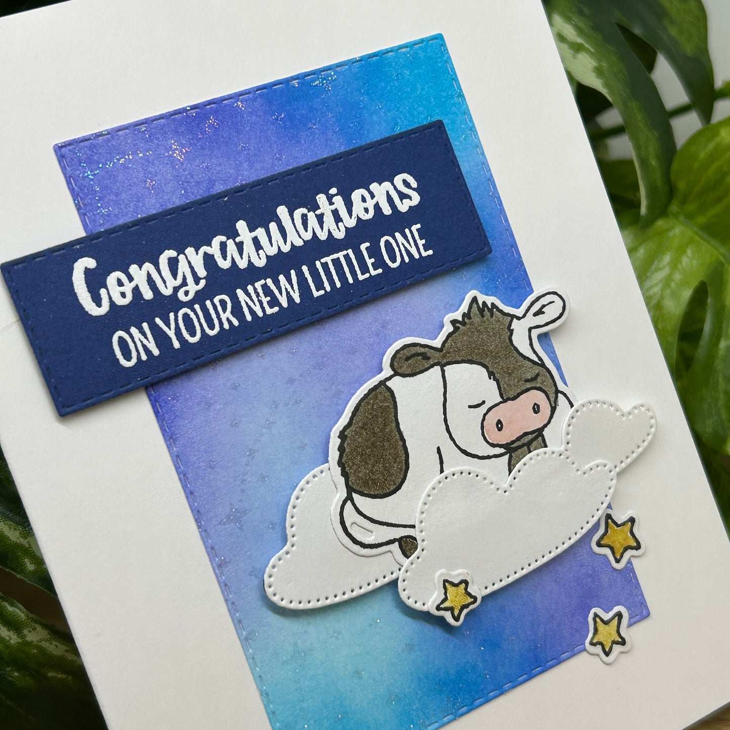 Baby Cow Handmade Card