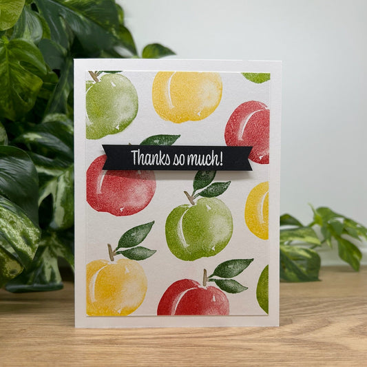 Apple Thank You Card