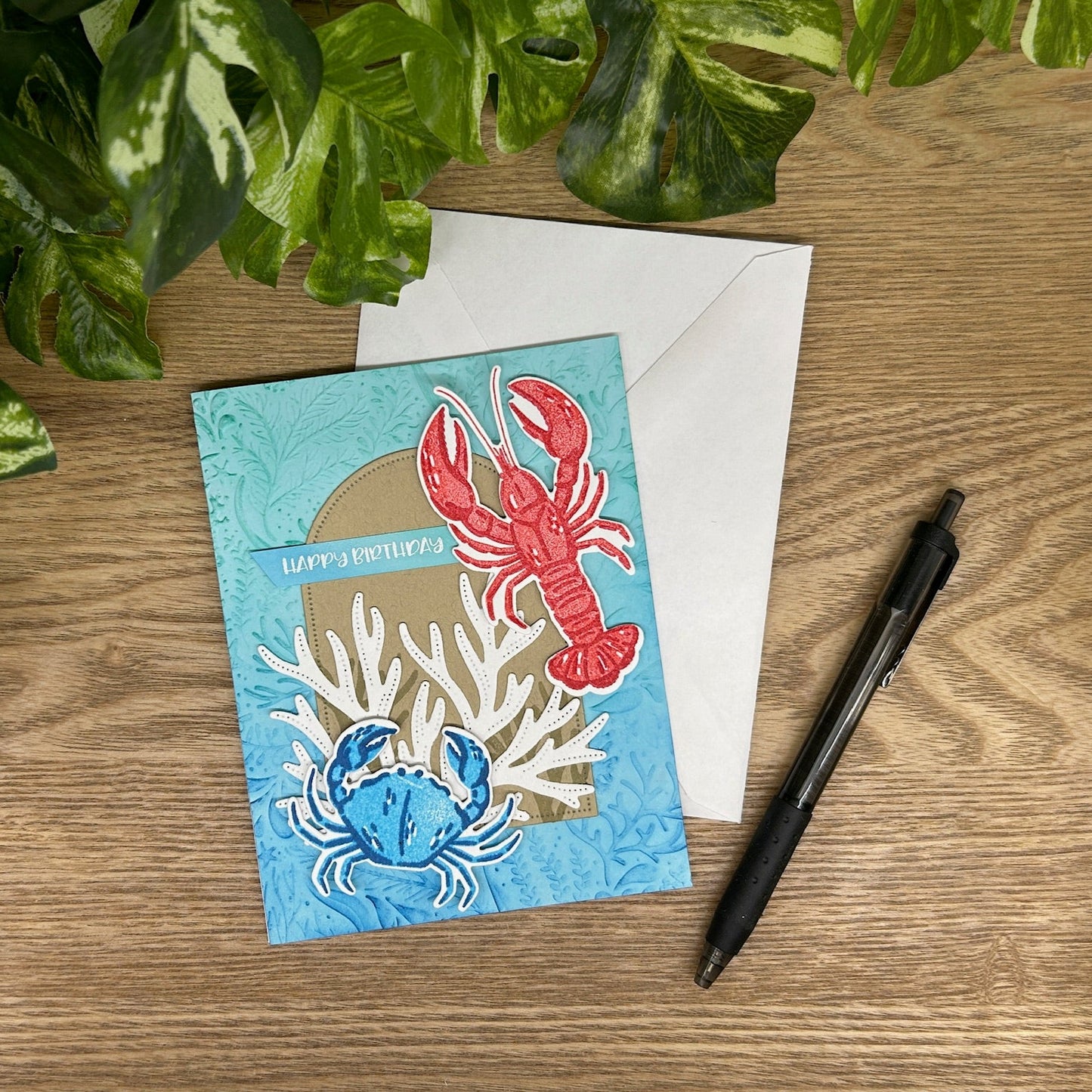 Lobster Crab Birthday Card