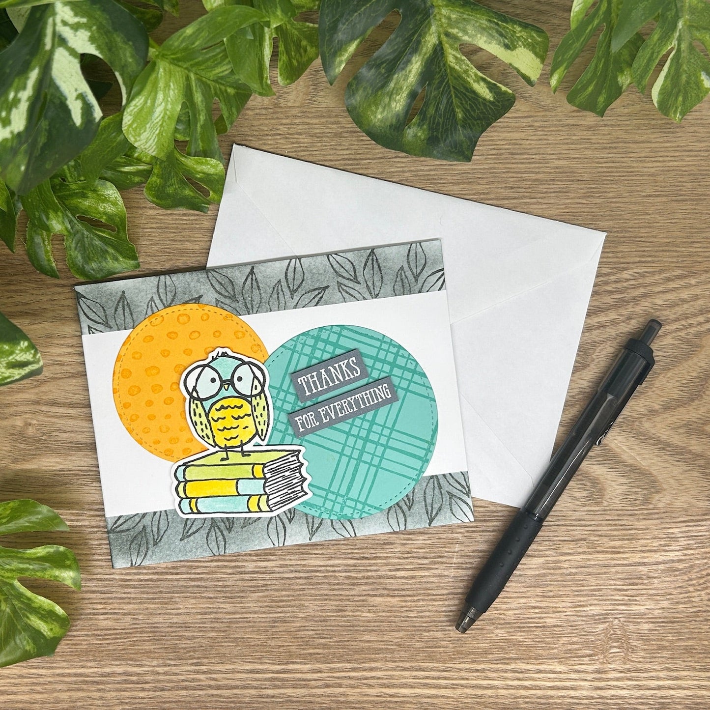 Bird & Books Thank You Card