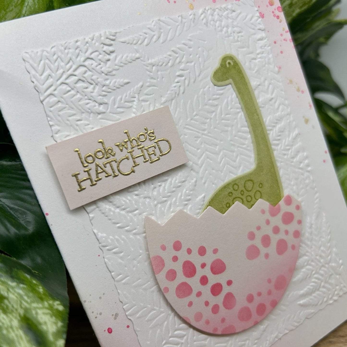 Baby Dino Handmade Card