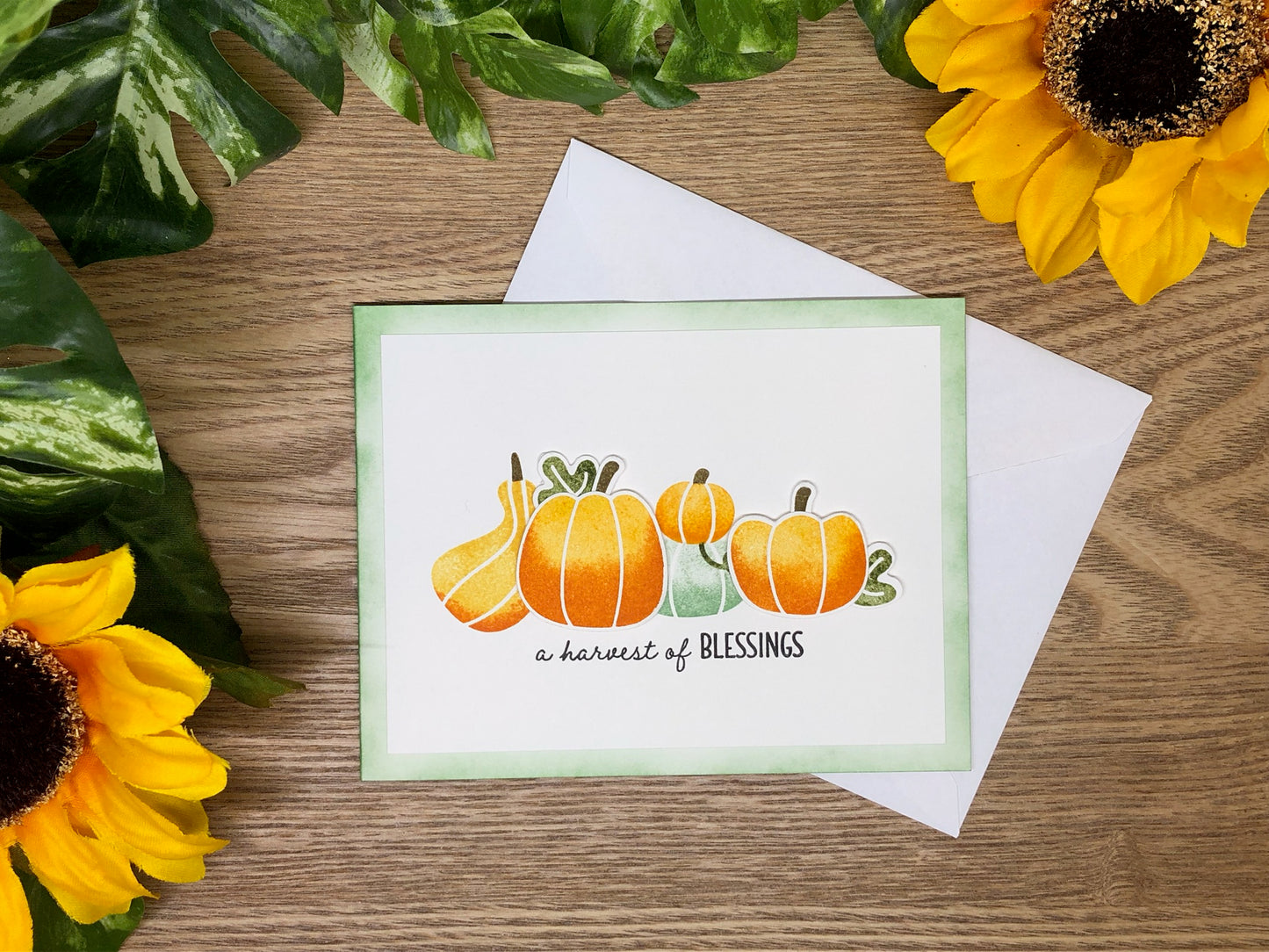 Harvest of Blessings Handmade Card