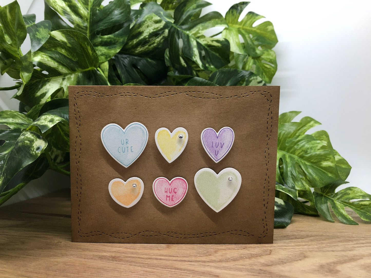 Candy Heart Handmade Card