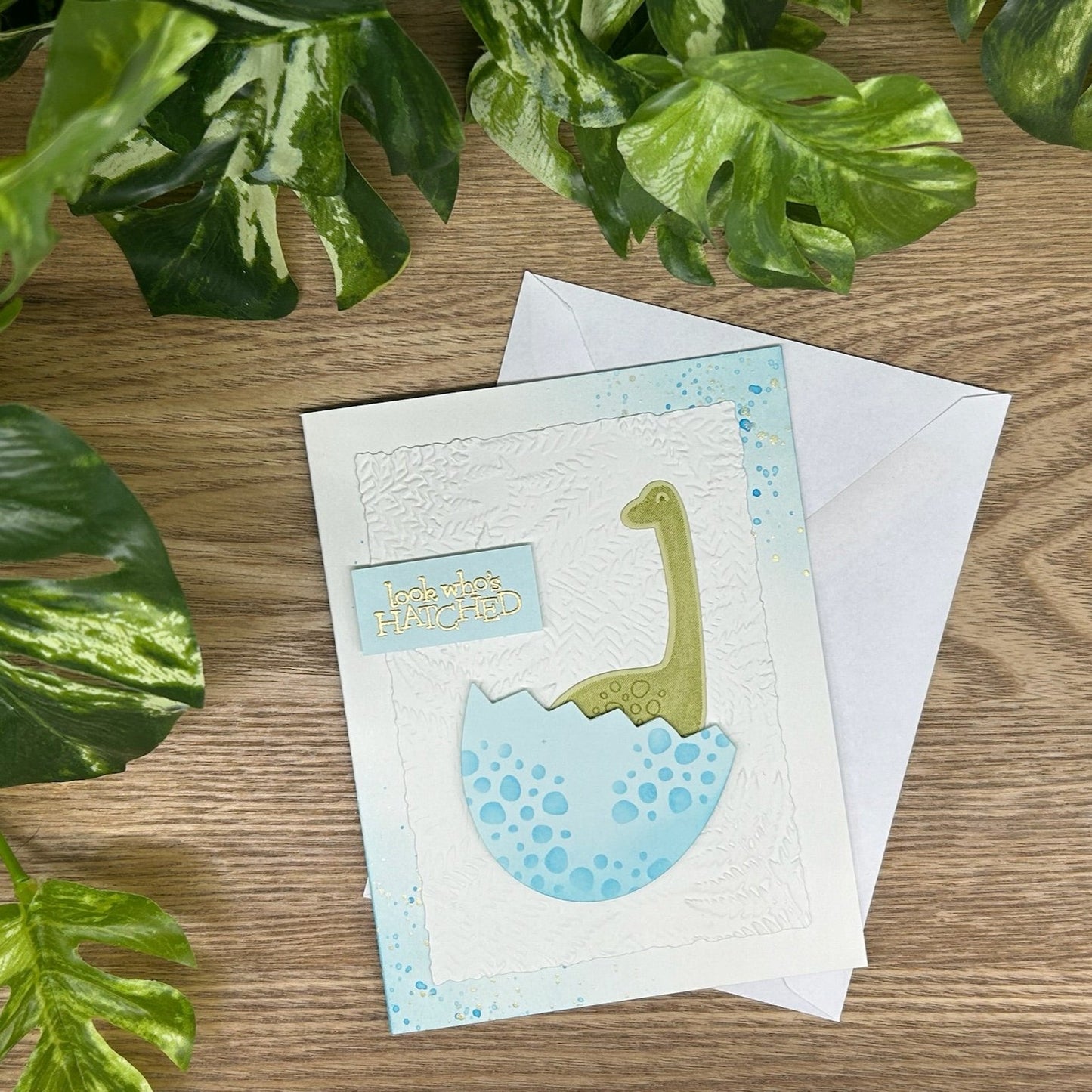 Baby Dino Handmade Card