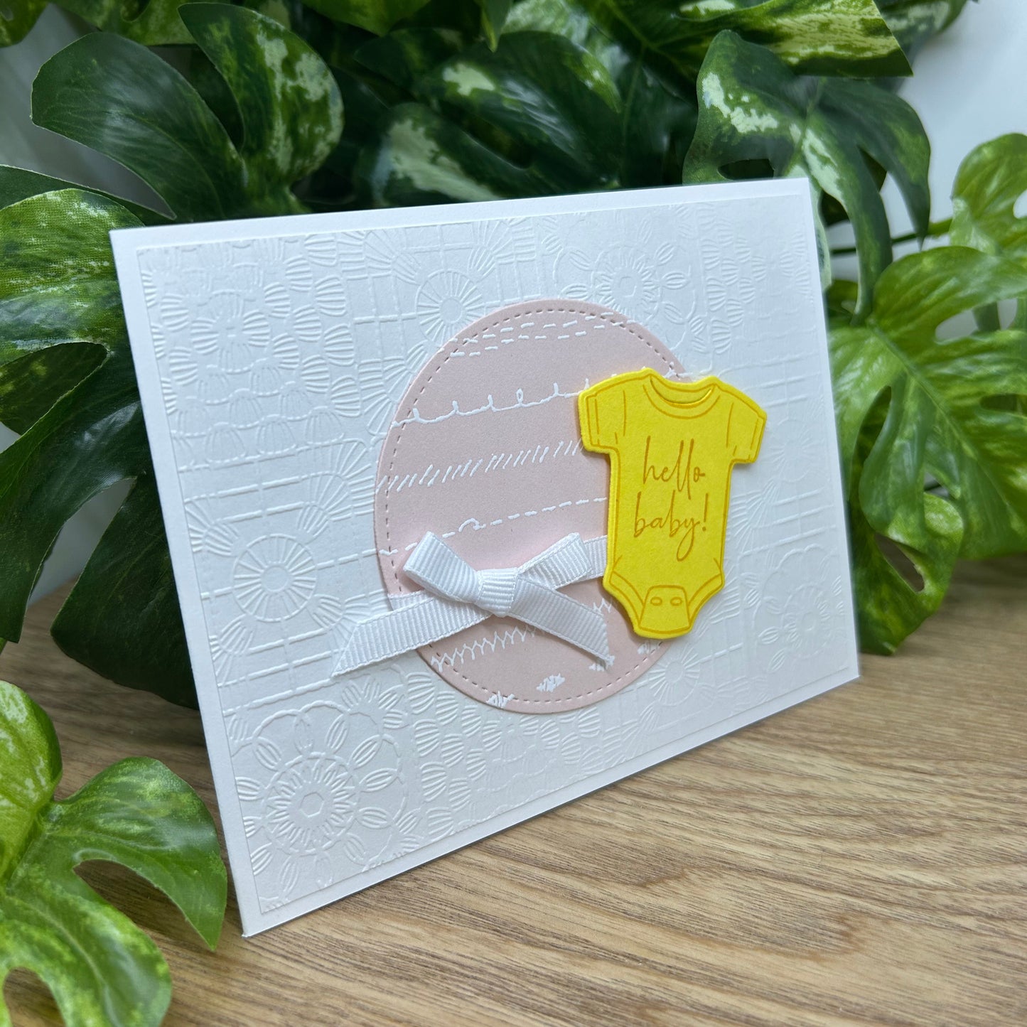 Hello Baby Onsie Handmade Card