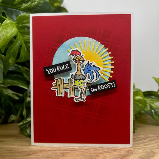 Rule the Roost Handmade Card