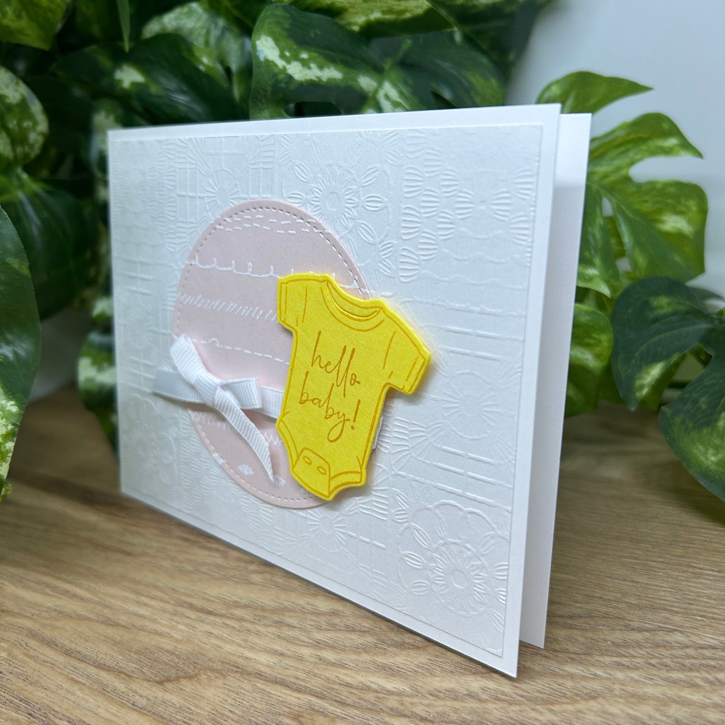 Hello Baby Onsie Handmade Card