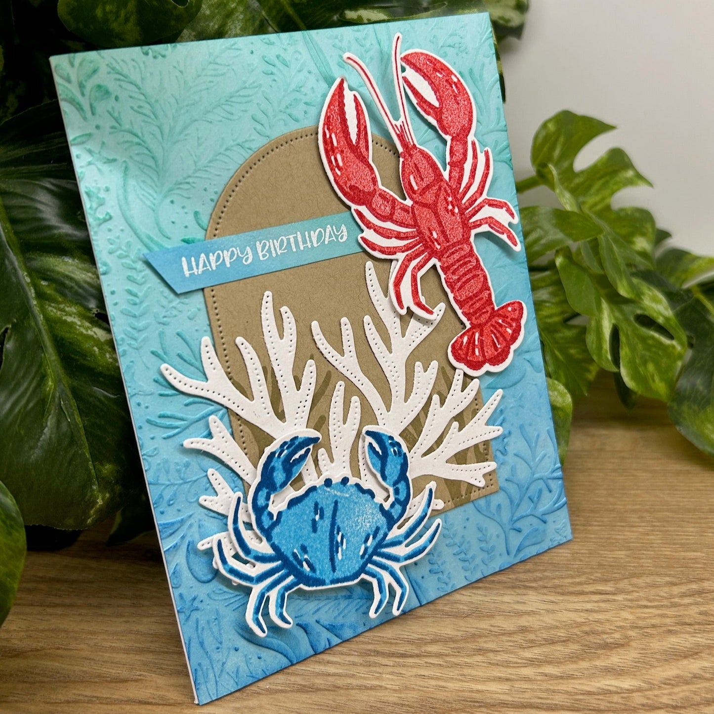 Lobster Crab Birthday Card