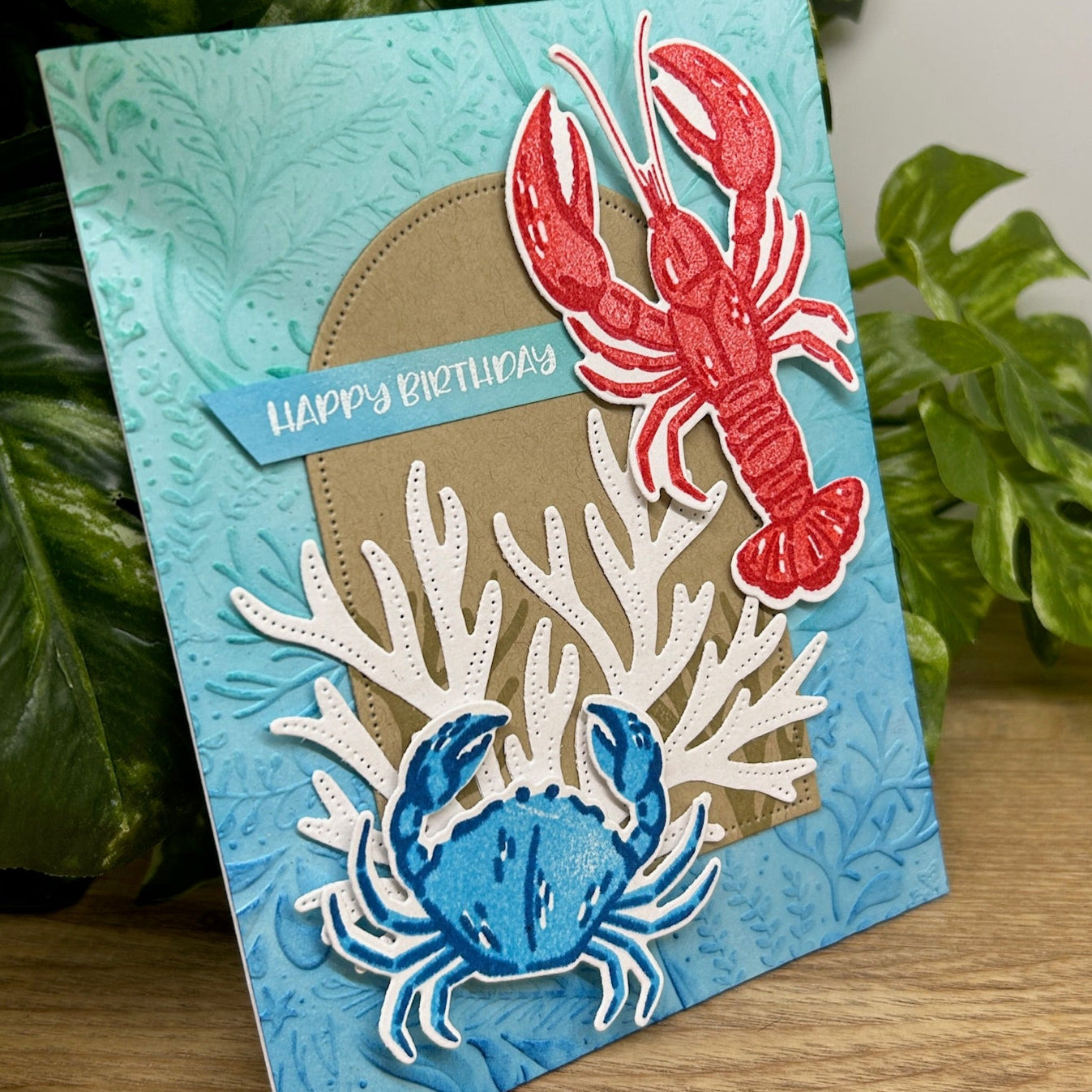 Lobster Crab Birthday Card