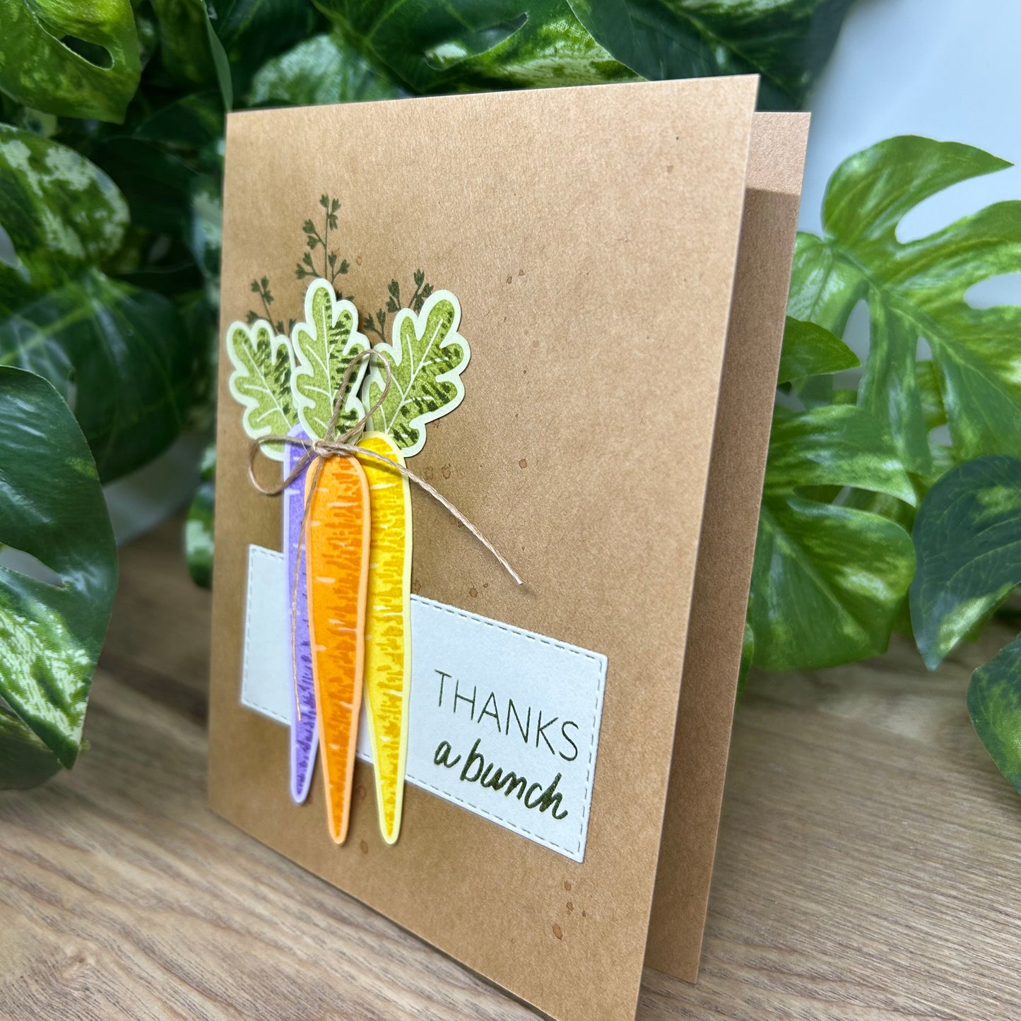 Thanks A Bunch Carrots Handmade Card