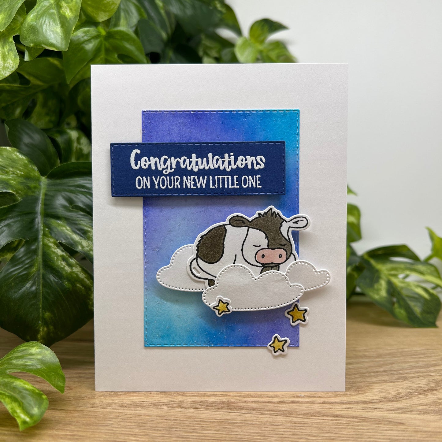 Baby Cow Handmade Card