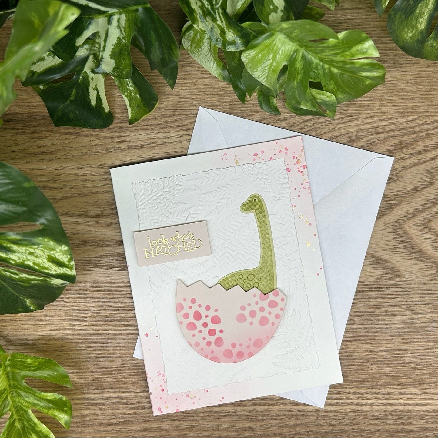 Baby Dino Handmade Card