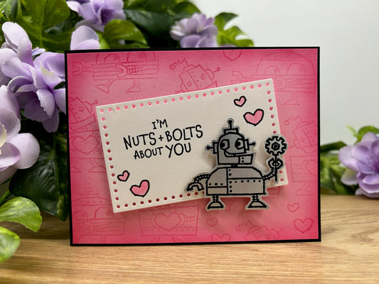 Nuts & Bolts About You Handmade Card