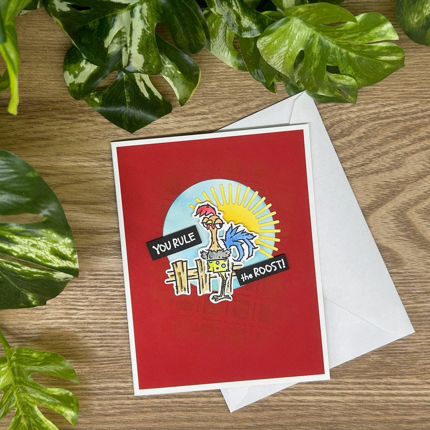 Rule the Roost Handmade Card