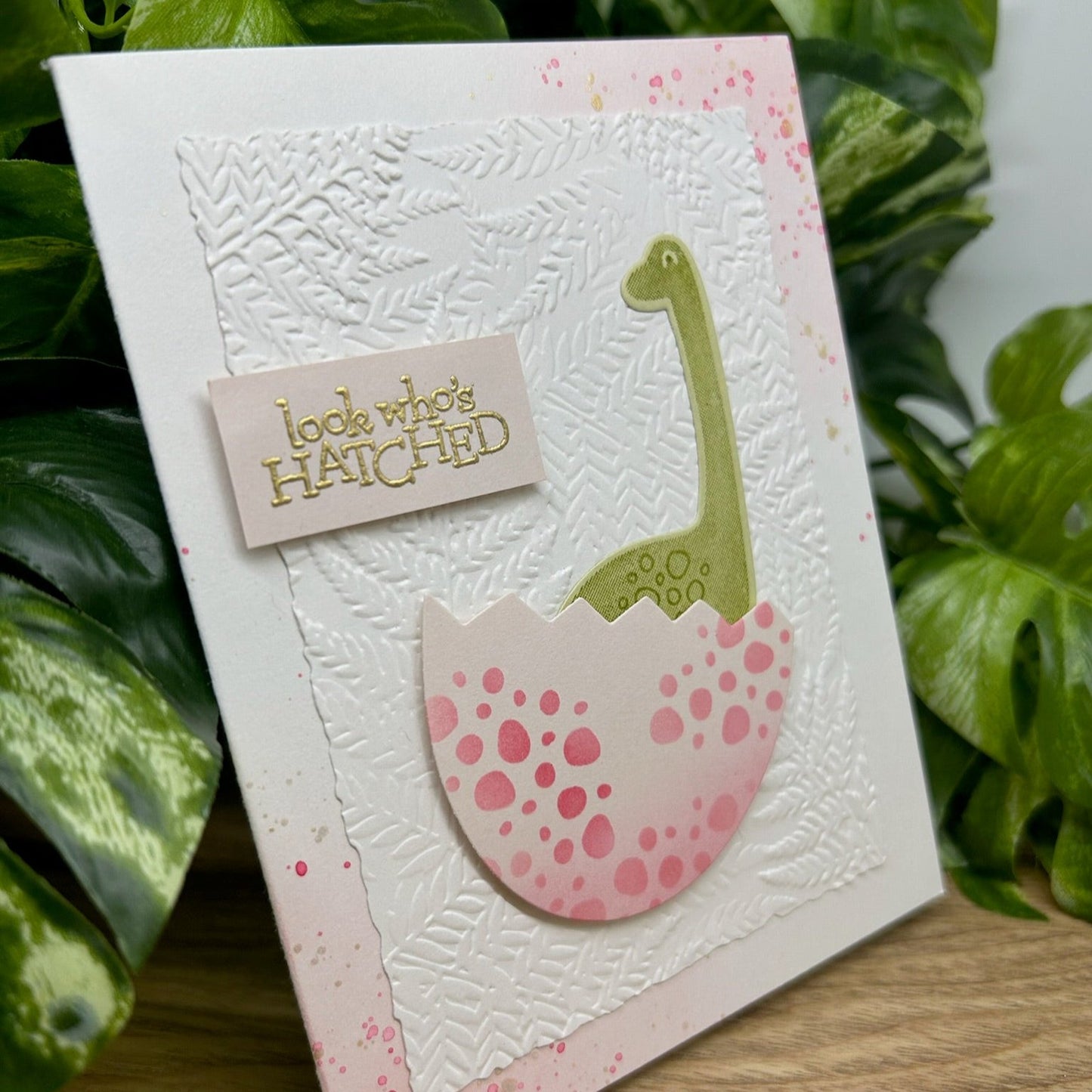 Baby Dino Handmade Card