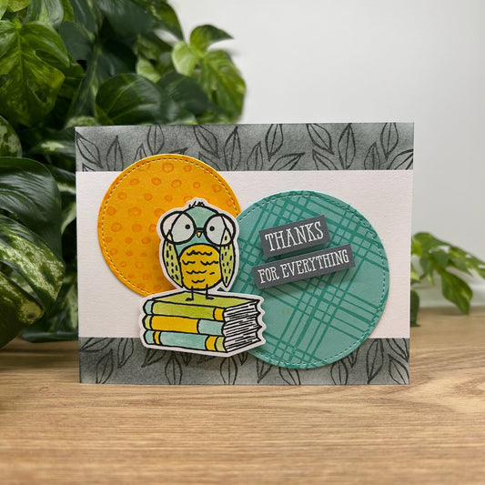 Bird & Books Thank You Card