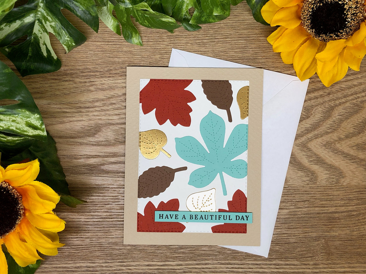 Fall Leaves Handmade Card