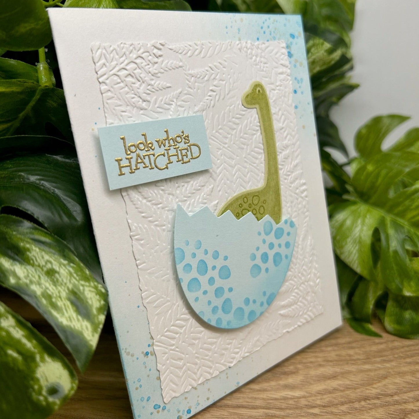 Baby Dino Handmade Card