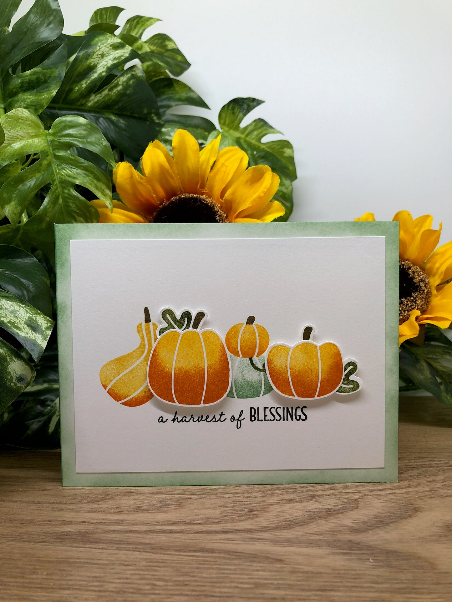 Harvest of Blessings Handmade Card