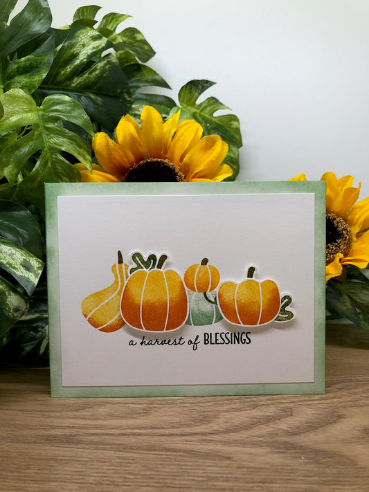 Harvest of Blessings Handmade Card