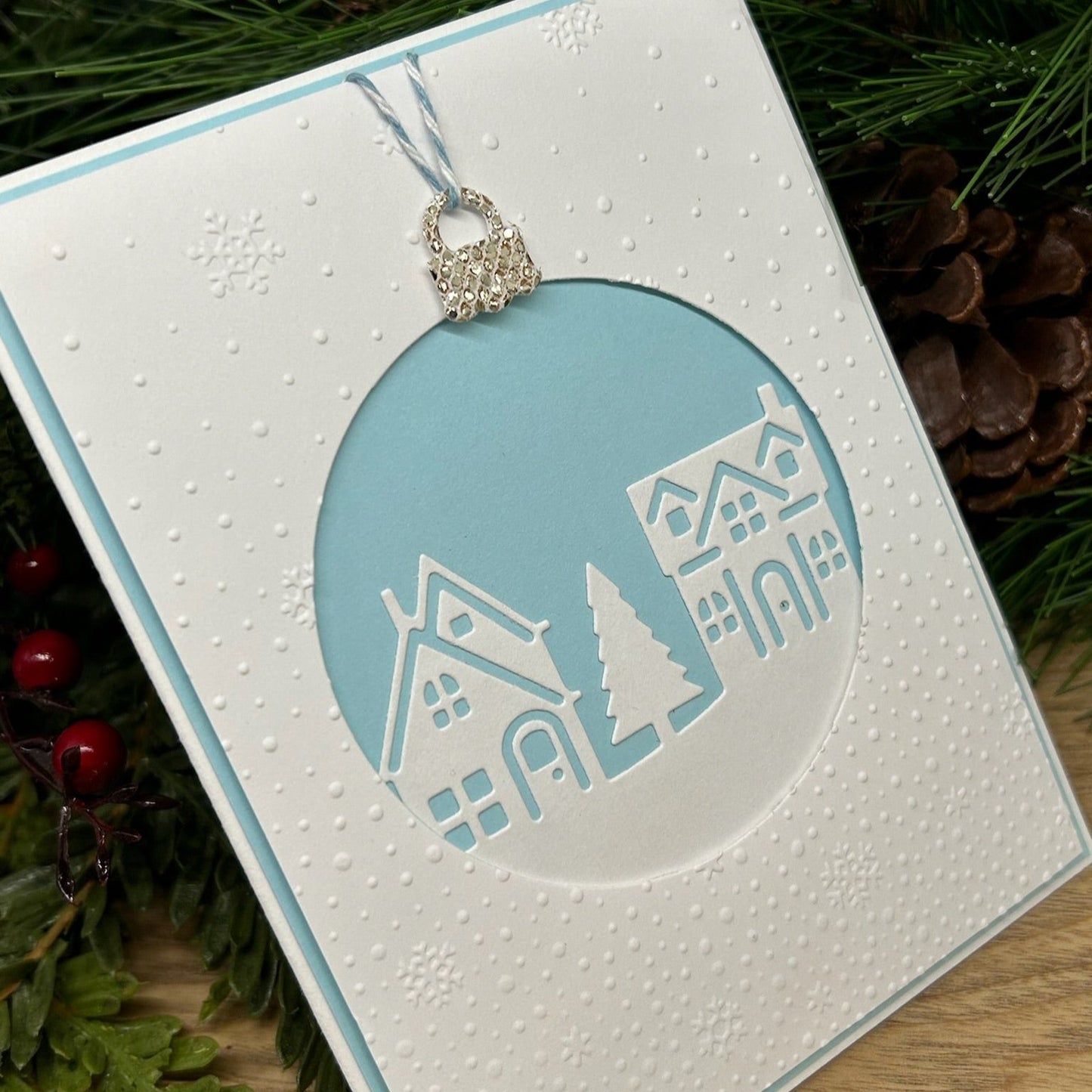 Tiny Town Handemade Christmas Card