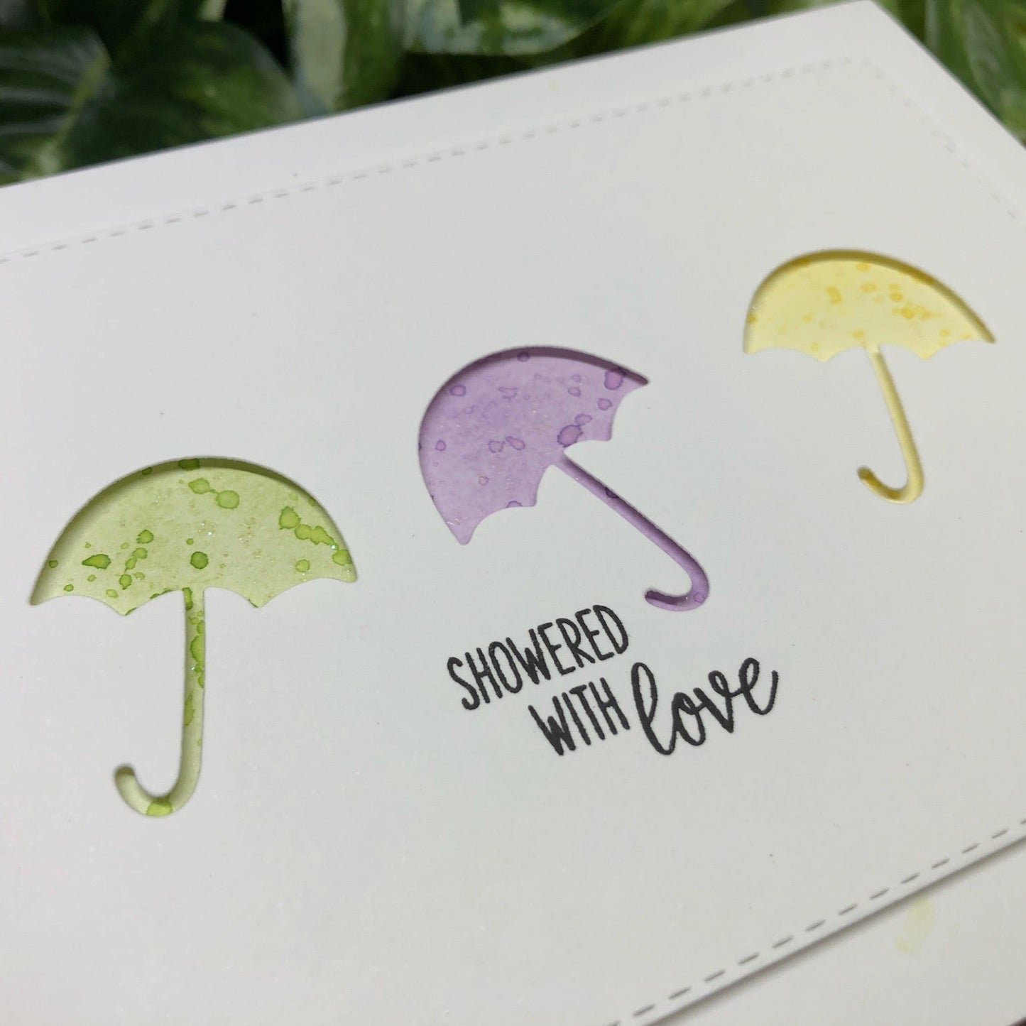 Showered With Love Handmade Card