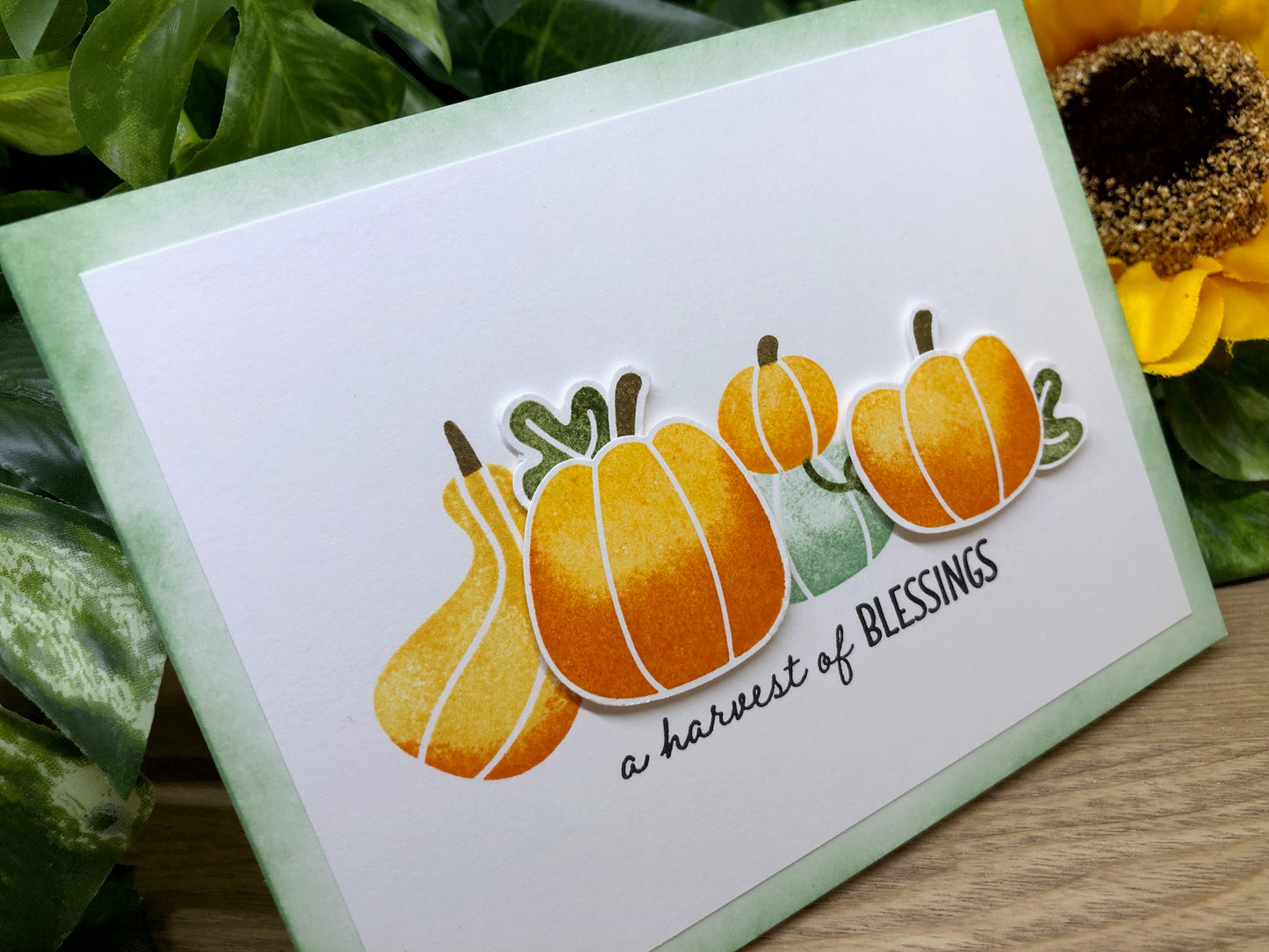 Harvest of Blessings Handmade Card