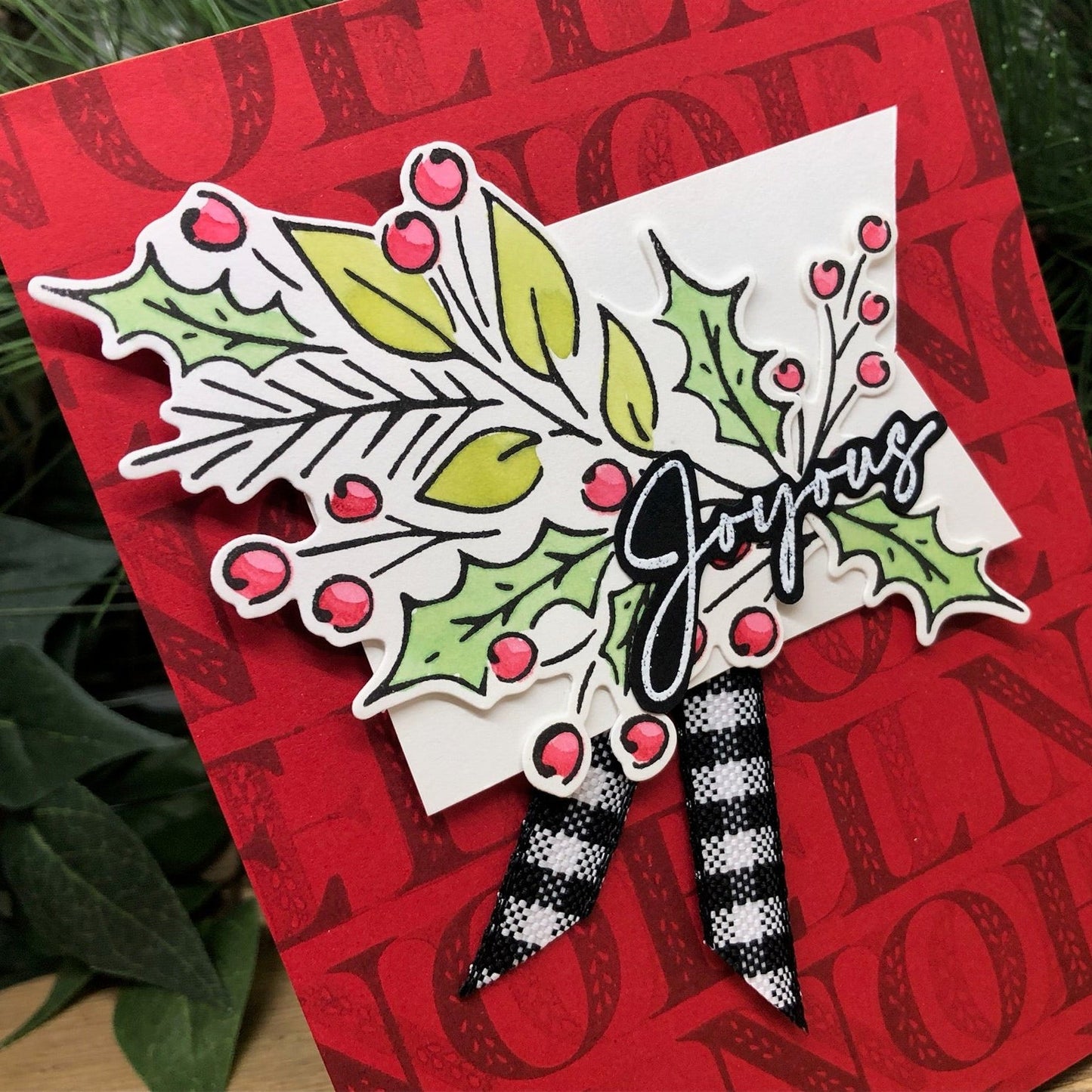 Joyous Noel Handmade Christmas Card