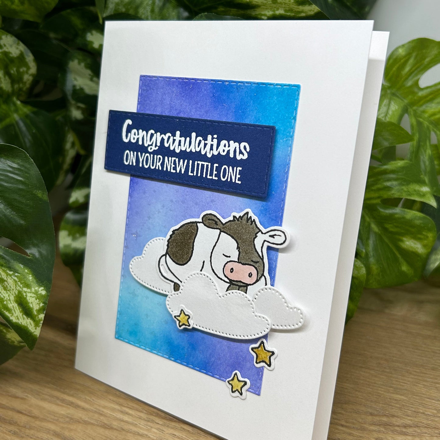 Baby Cow Handmade Card