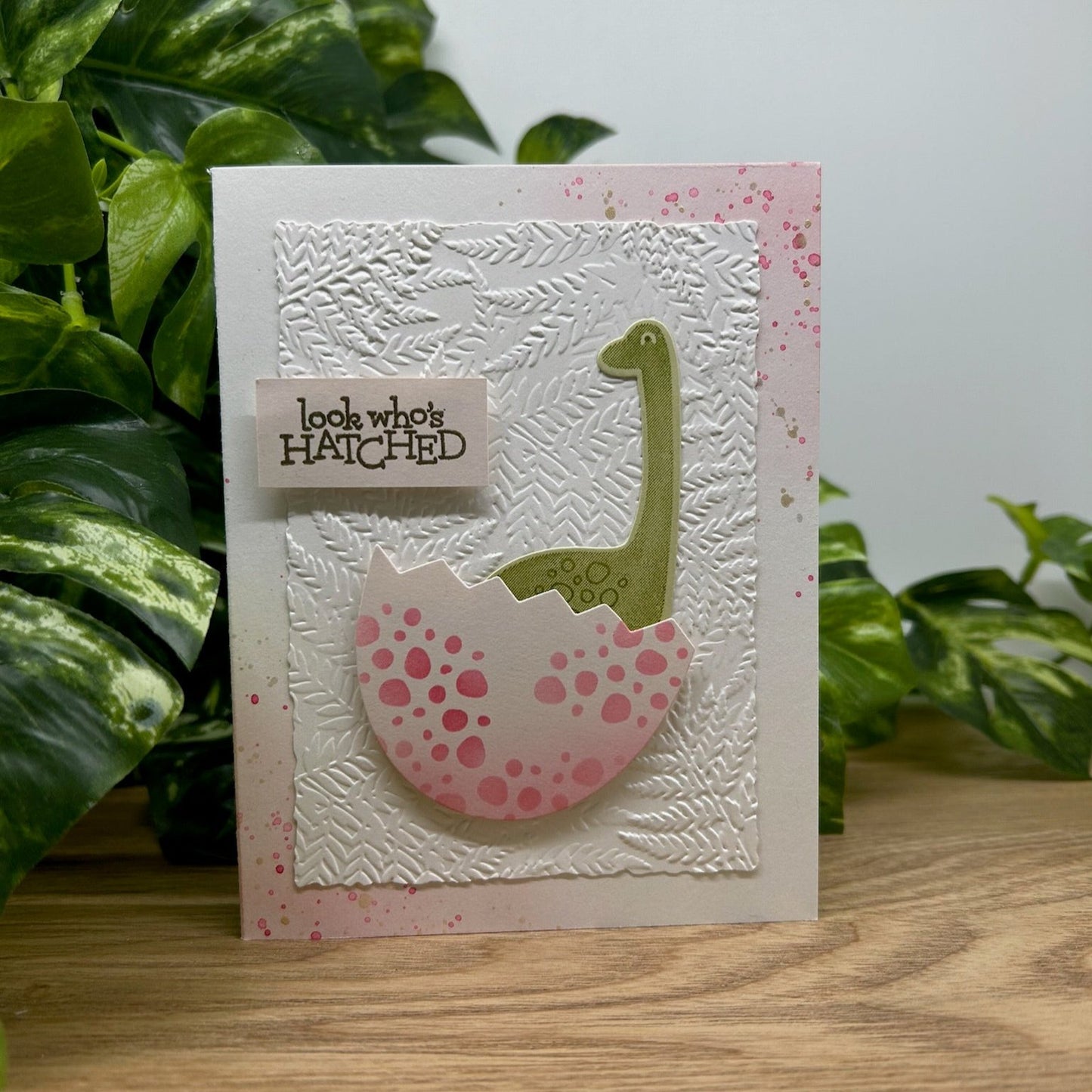 Baby Dino Handmade Card