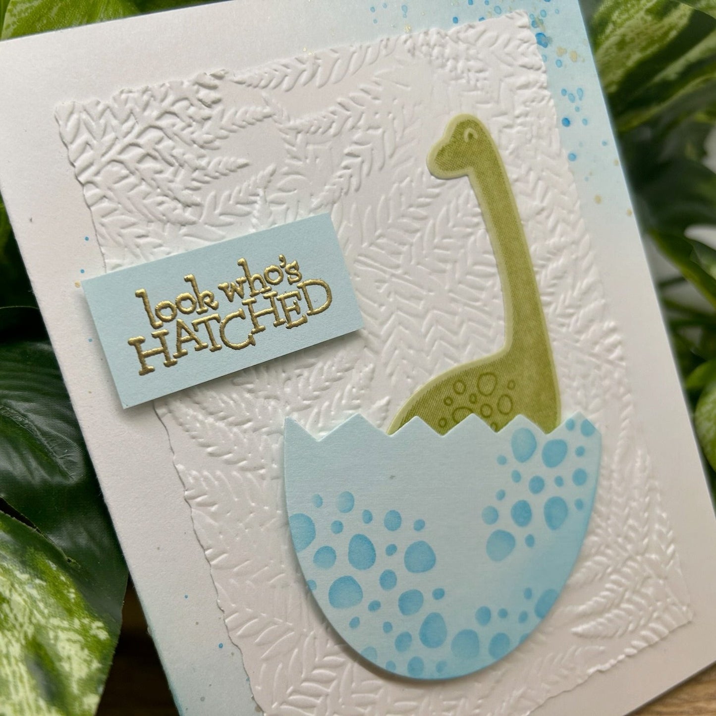 Baby Dino Handmade Card