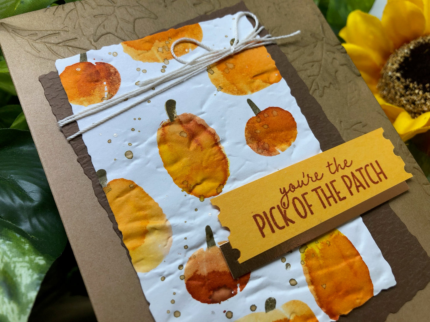 Pick of the Patch Handmade Card