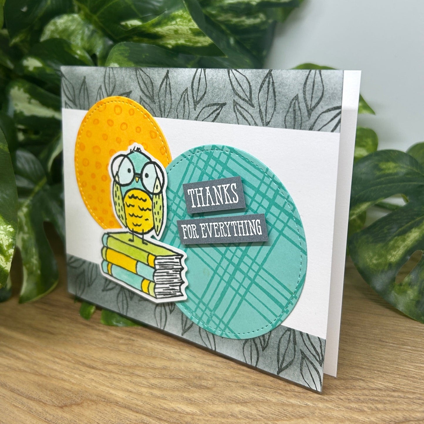 Bird & Books Thank You Card