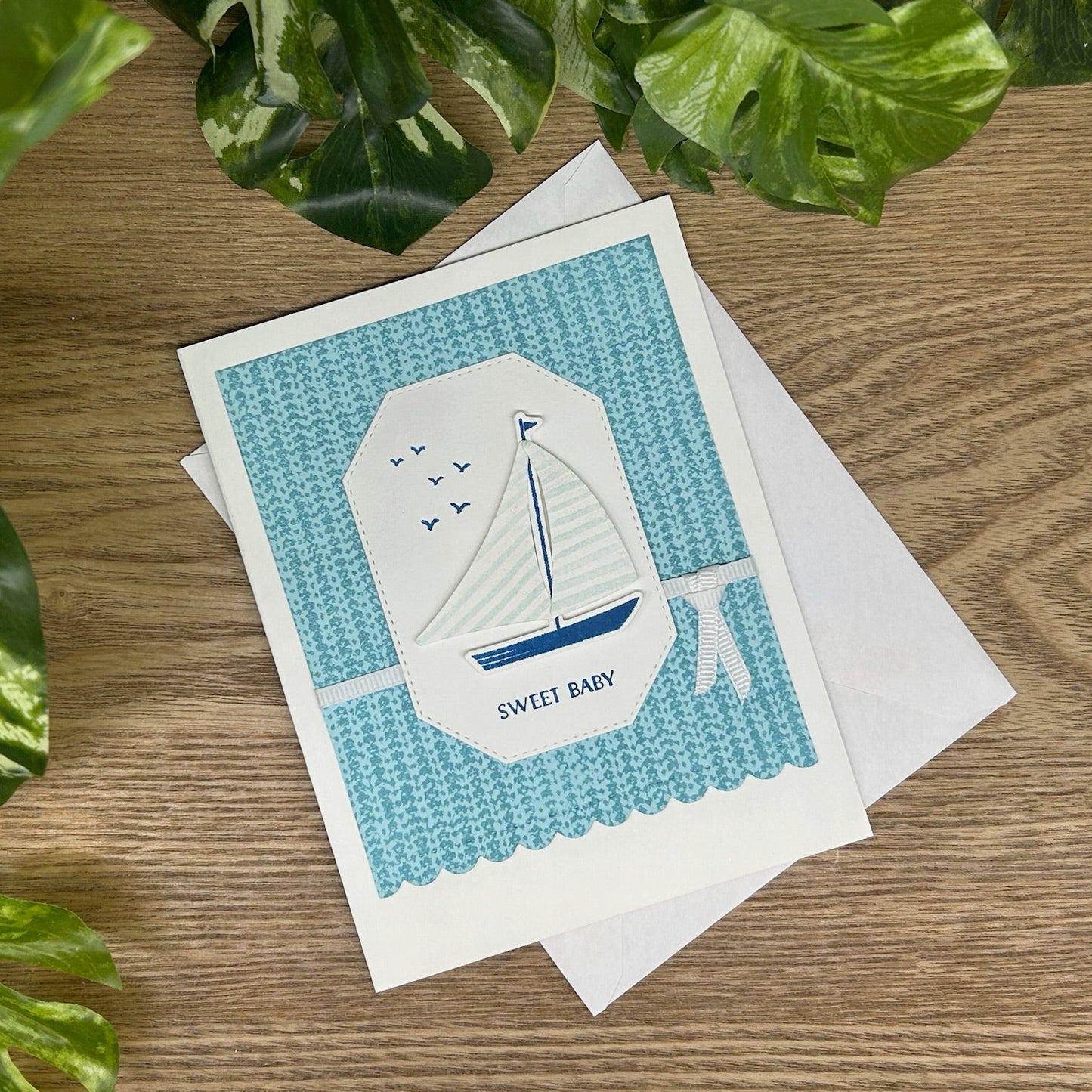 Nautical Sweet Baby Handmade Card