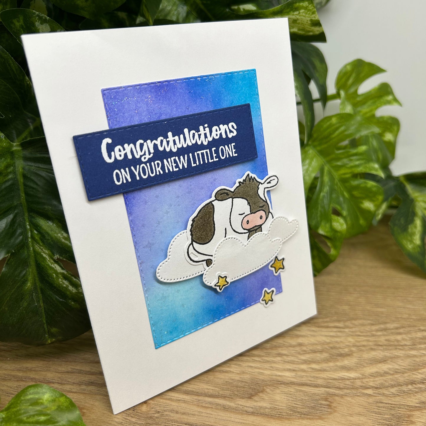Baby Cow Handmade Card