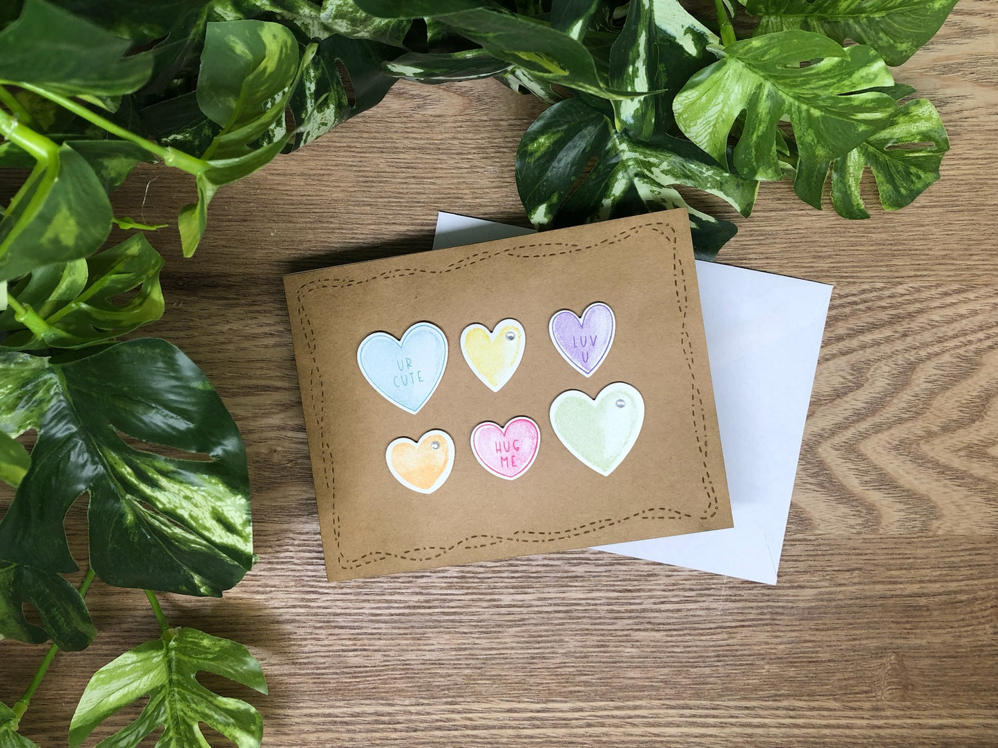Candy Heart Handmade Card