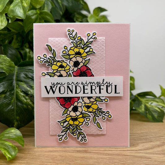 Simply Wonderful Handmade Card