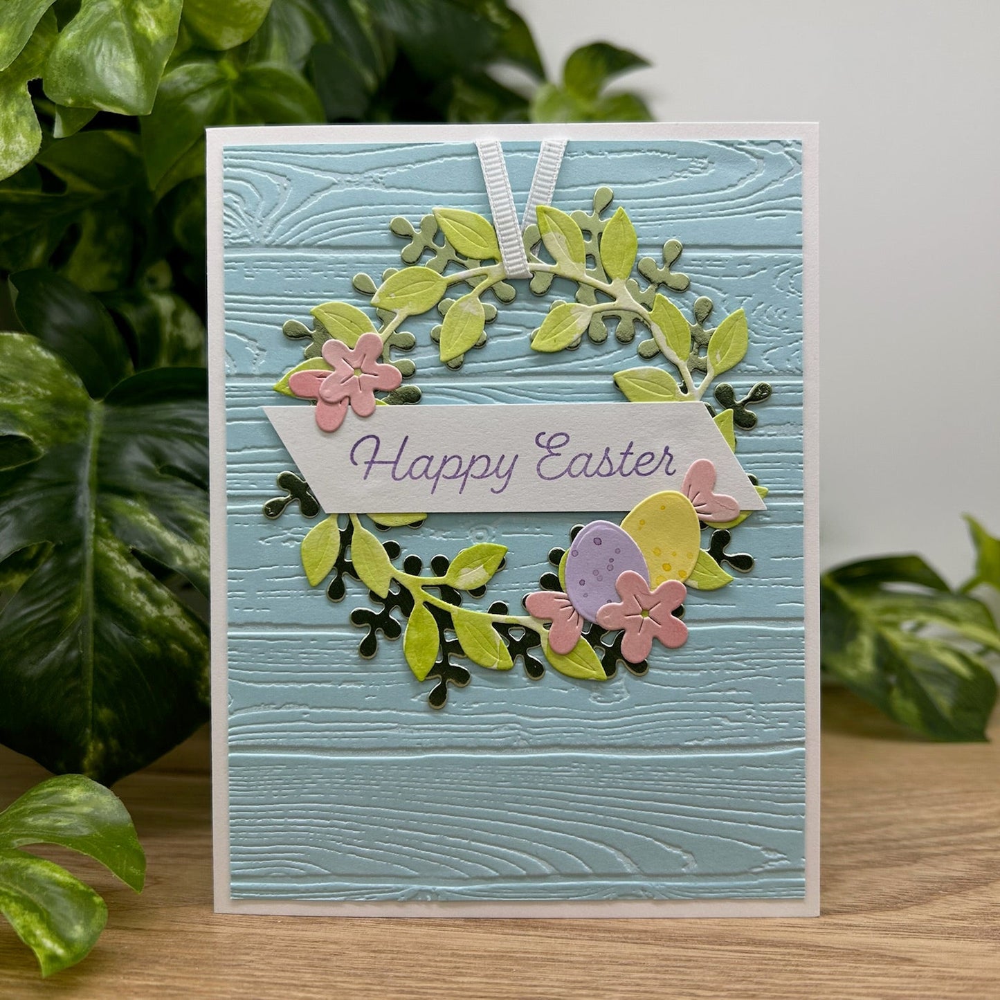 Easter Wreath Handmade Card