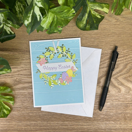 Easter Wreath Handmade Card