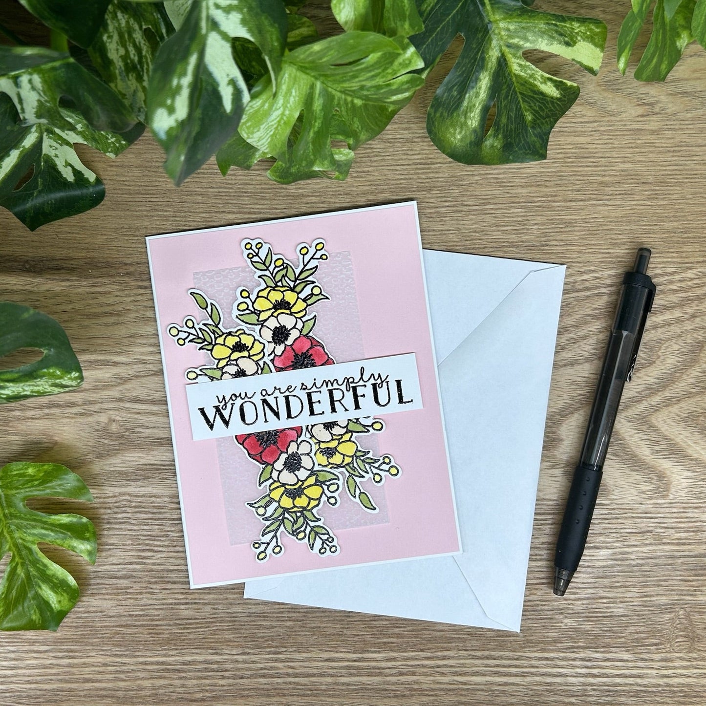 Simply Wonderful Handmade Card