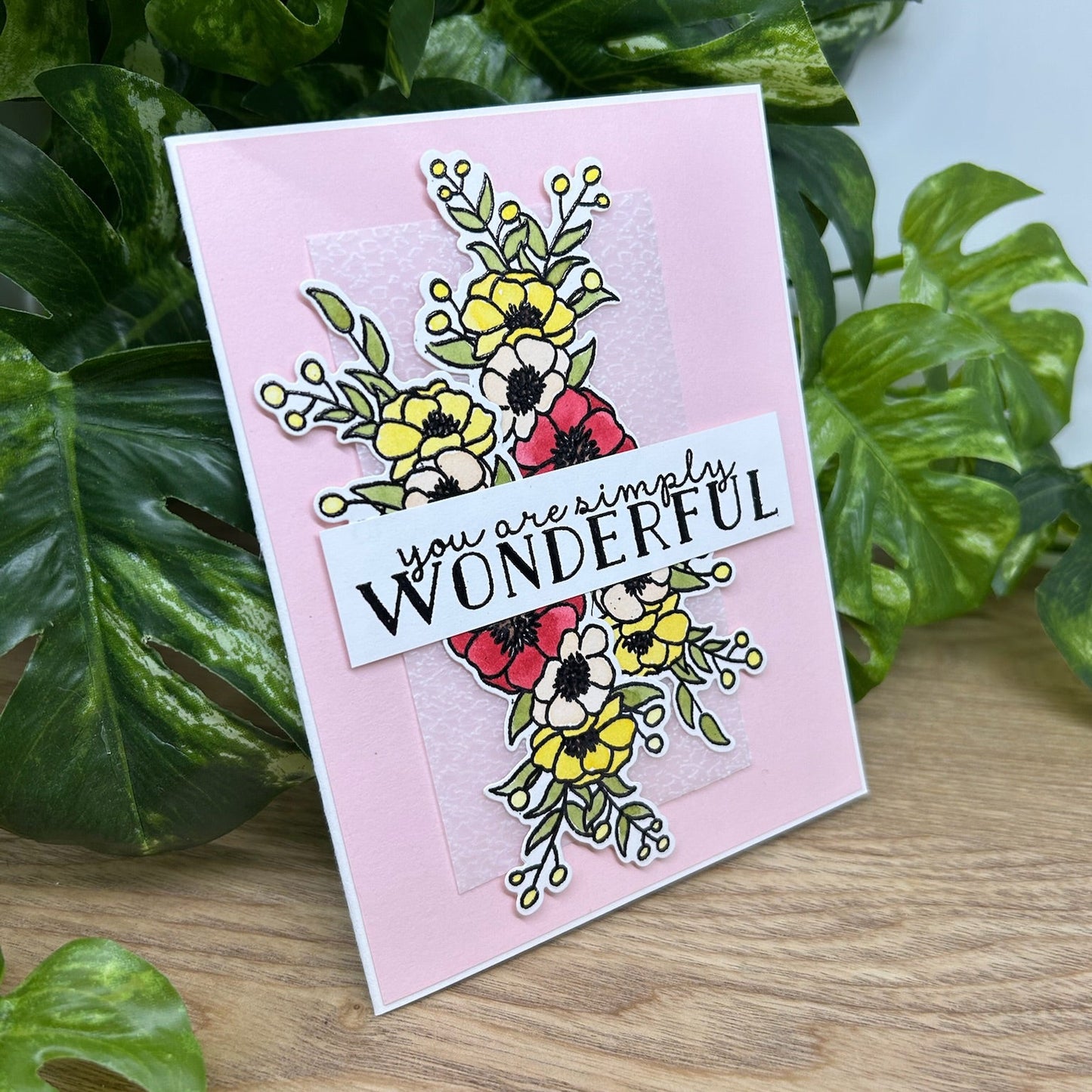 Simply Wonderful Handmade Card