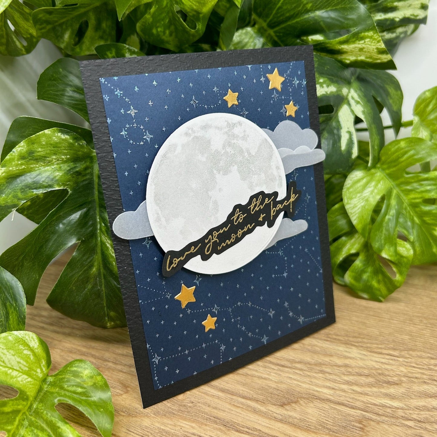 Love You To The Moon Handmade Card