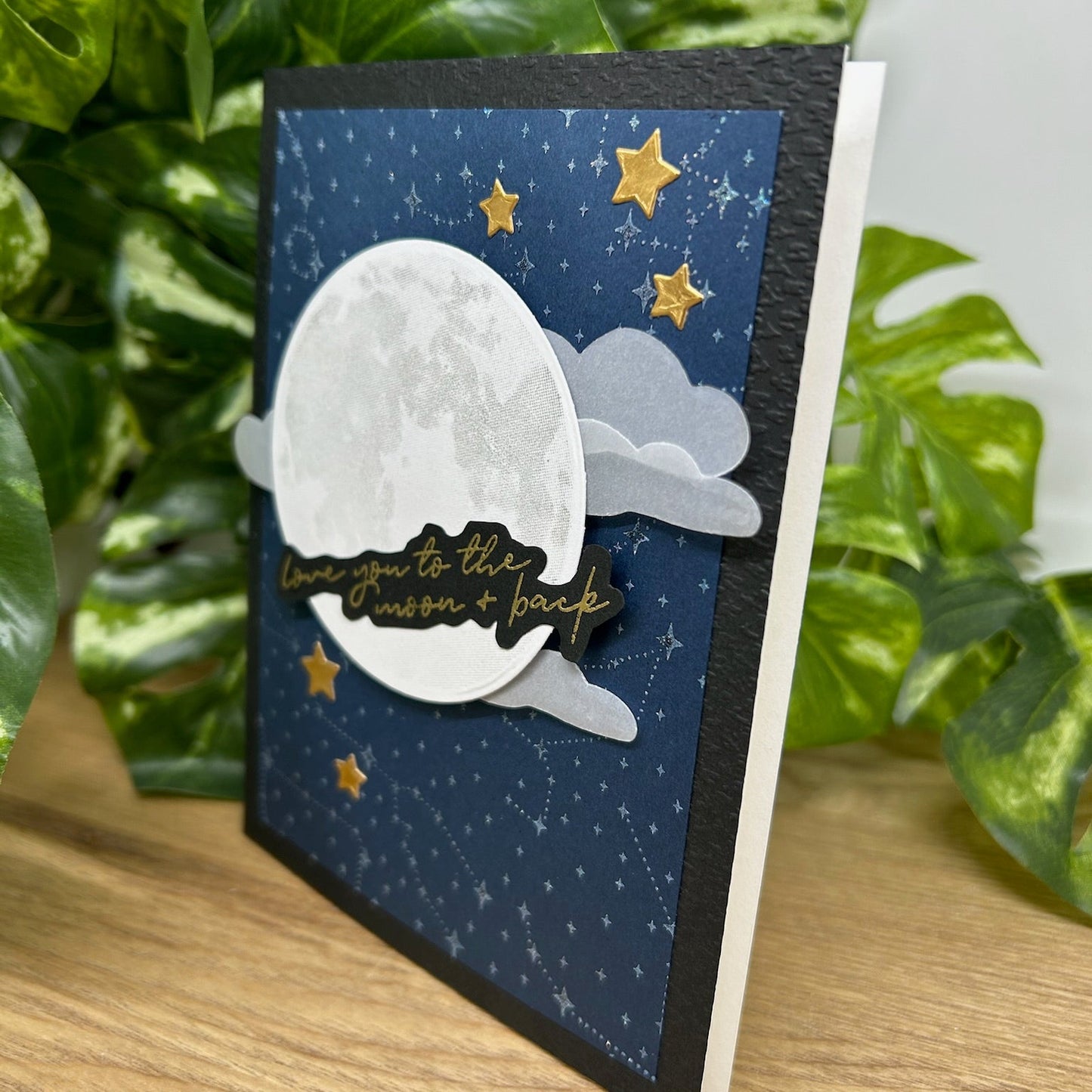 Love You To The Moon Handmade Card