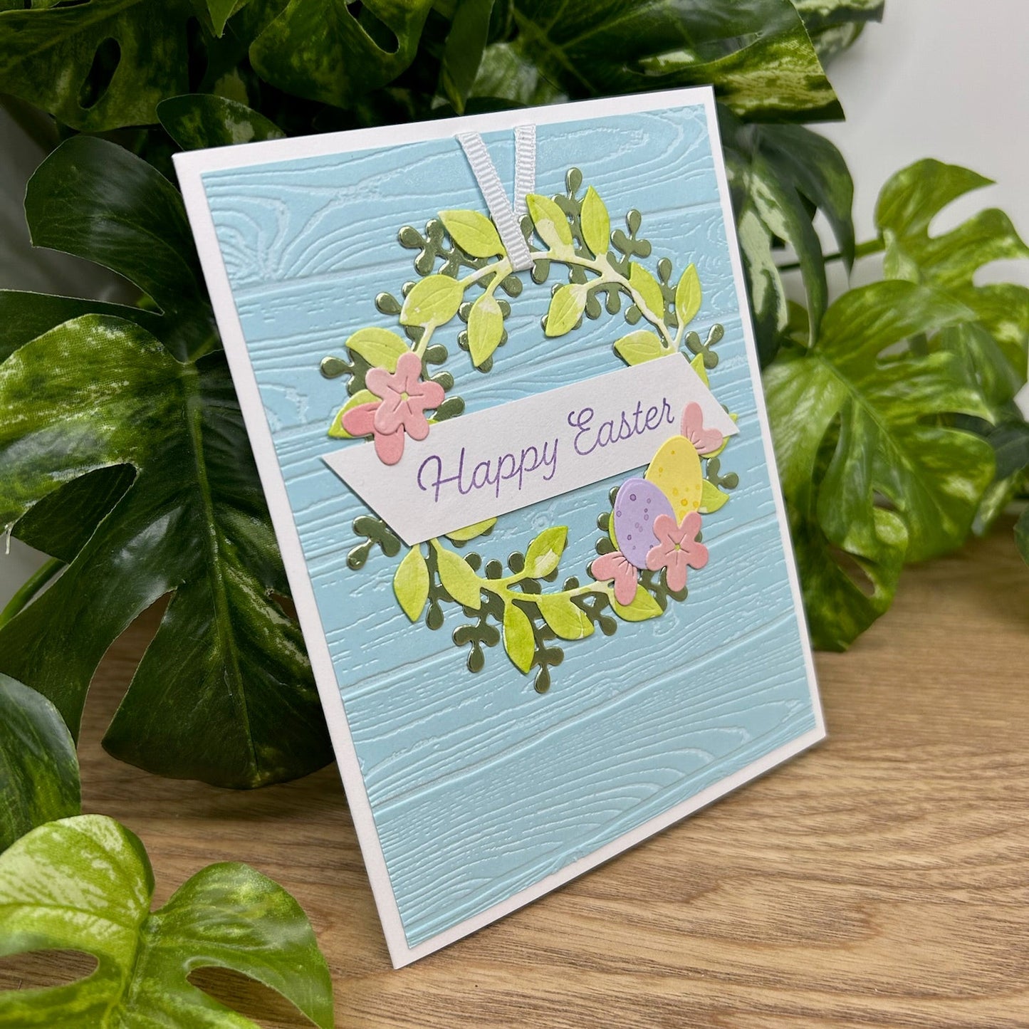 Easter Wreath Handmade Card