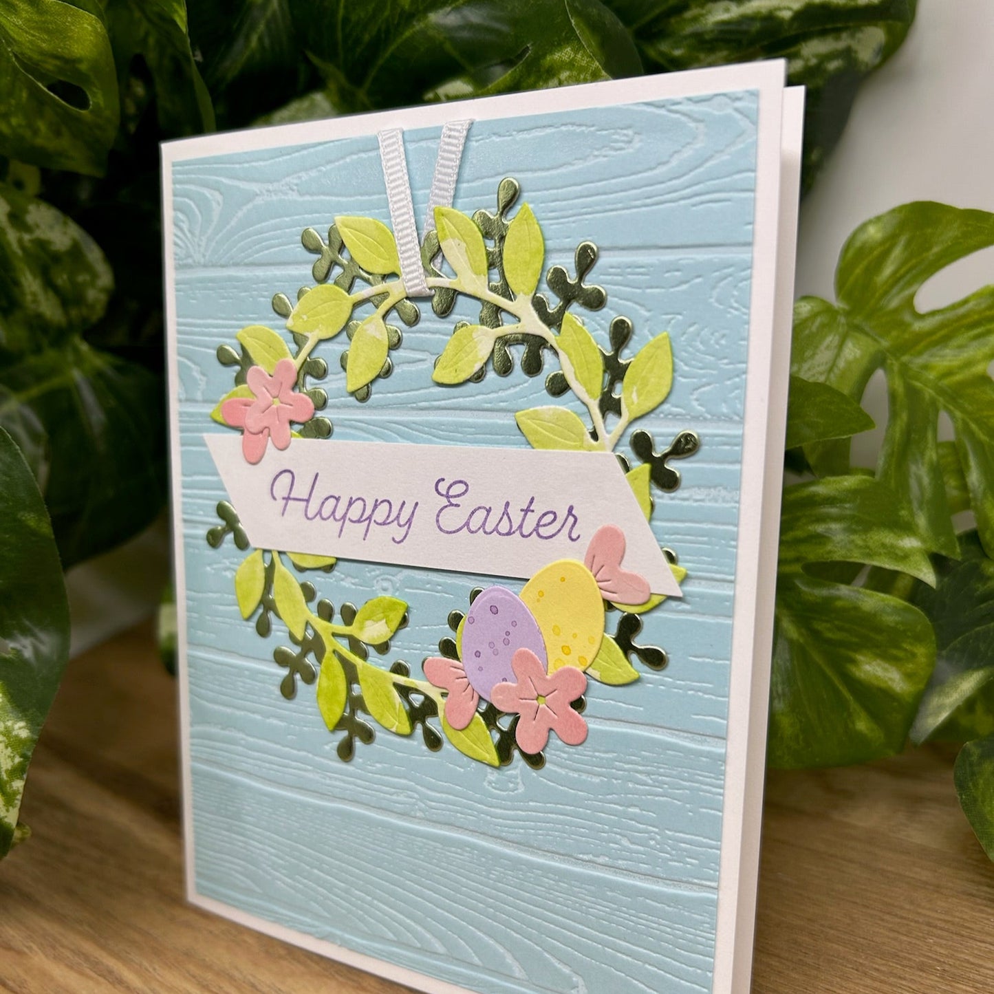 Easter Wreath Handmade Card