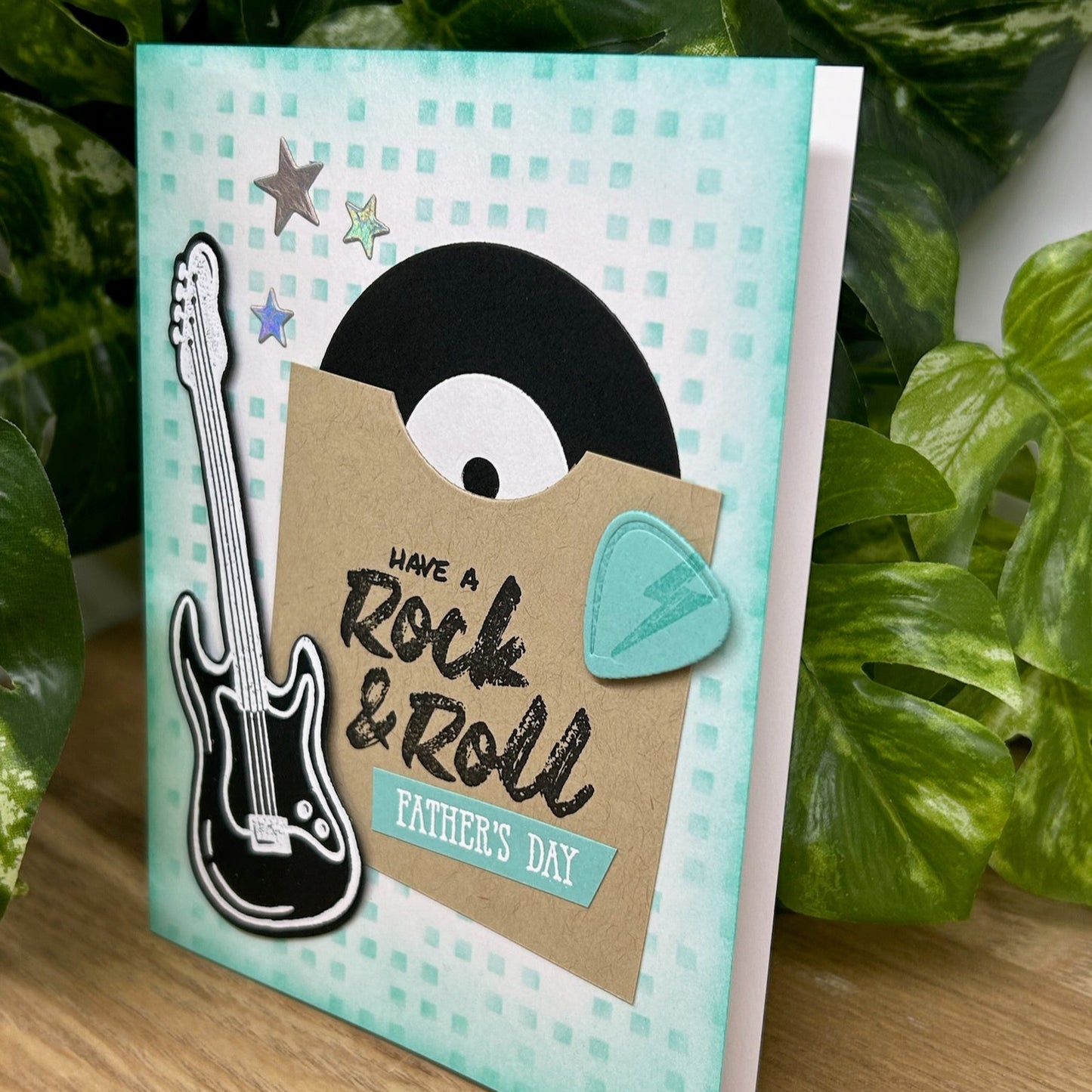 Rock & Roll Father's Day Handmade Card