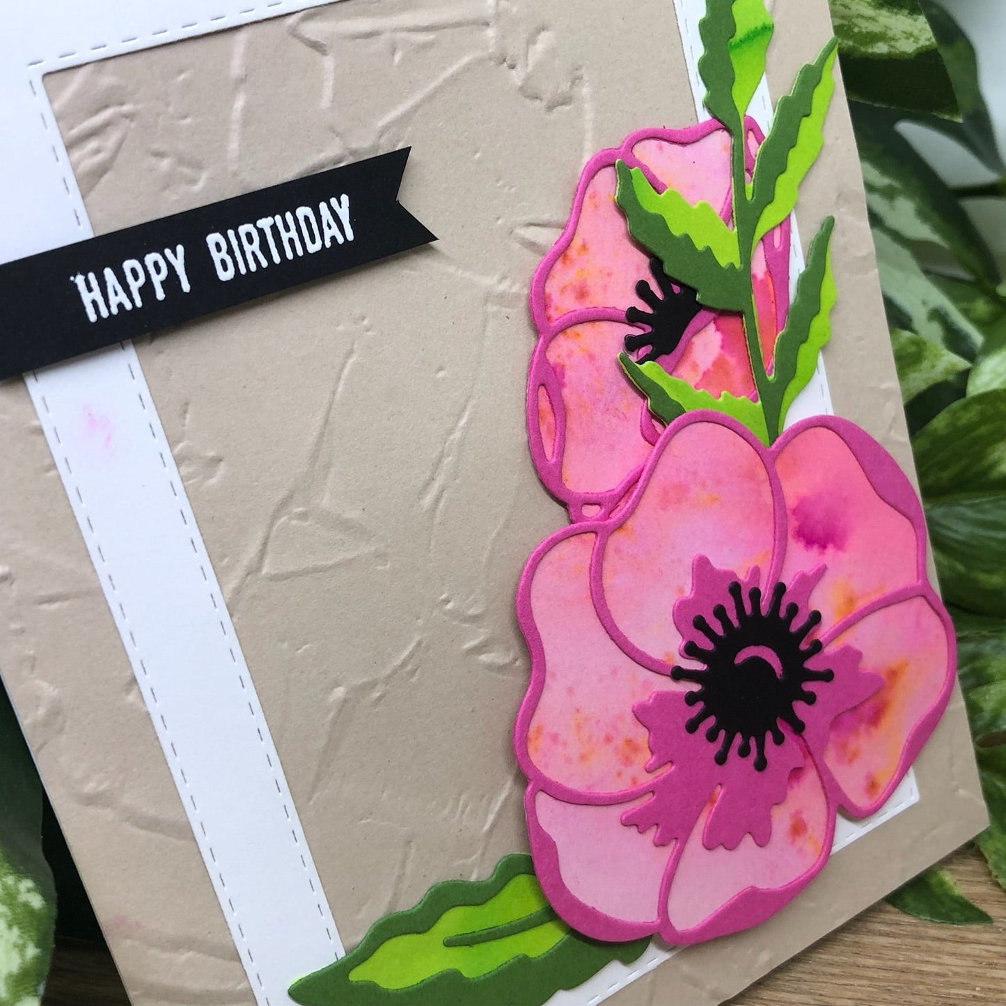 Poppy Handmade Birthday Card